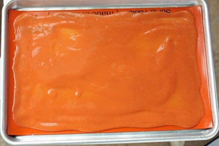 Homemade Fruit Roll-Ups (No Dehydrator Needed) 6 smoothed fruit leather.jpg